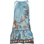 ALEMAIS Georgie ruffled printed mini dress