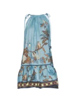 ALEMAIS Georgie ruffled printed mini dress
