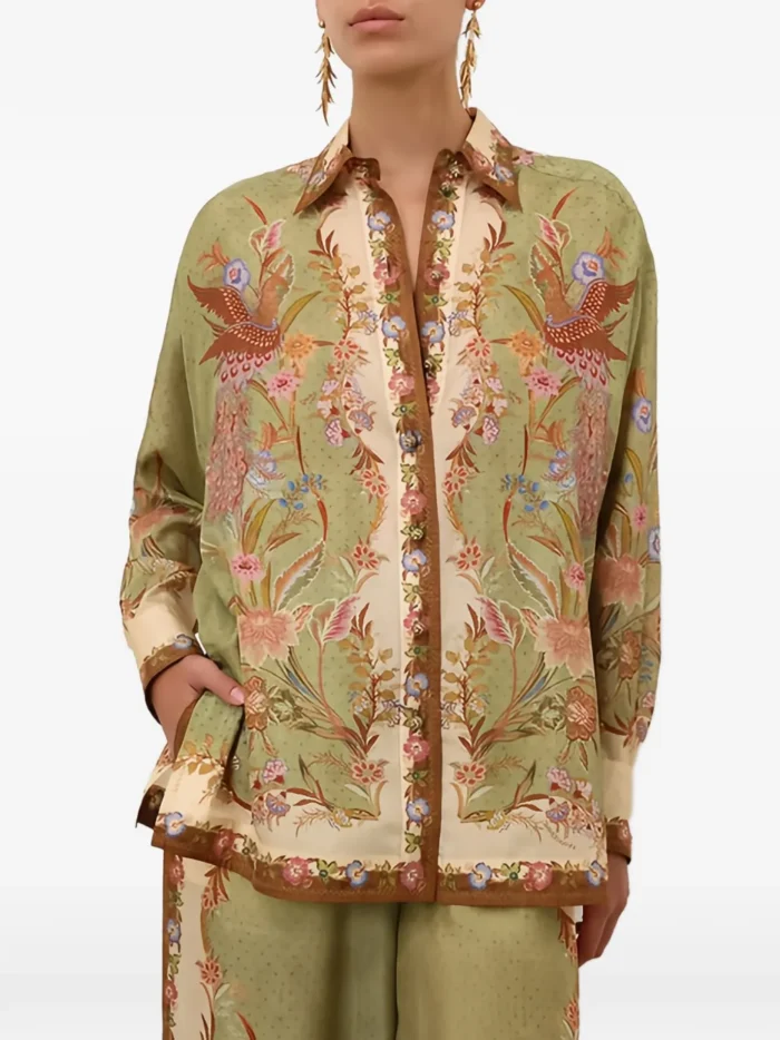 ZIMMERMANN Indra silk shirt - Image 2