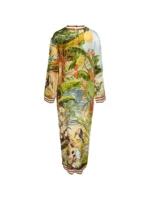 ALEMAIS tropical-print knot-detail maxi dress - Image 2