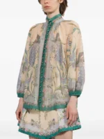 ZIMMERMANN jewel-button high-collar blouse - Image 2