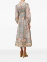 ZIMMERMANN V-neck puff-sleeve midi dress - Image 6