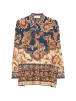 ZIMMERMANN Aster floral-print silk shirt