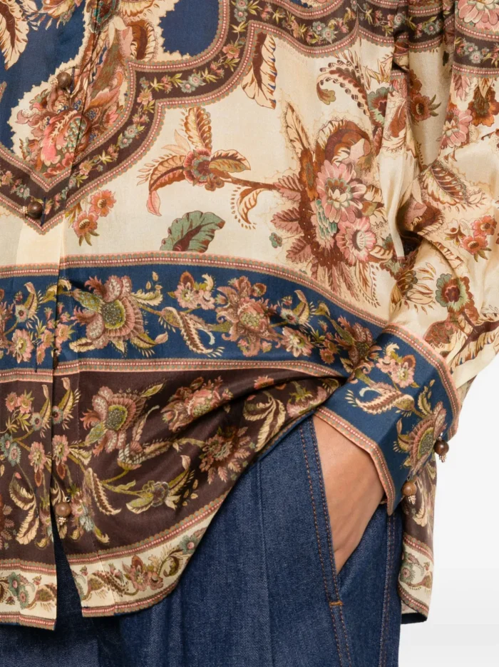 ZIMMERMANN Aster floral-print silk shirt - Image 3