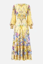 Camilla Long Button Front Dress Darling Buds