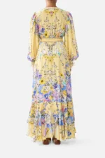 Camilla Long Button Front Dress Darling Buds - Image 4