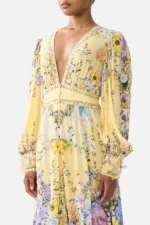 Camilla Long Button Front Dress Darling Buds - Image 5