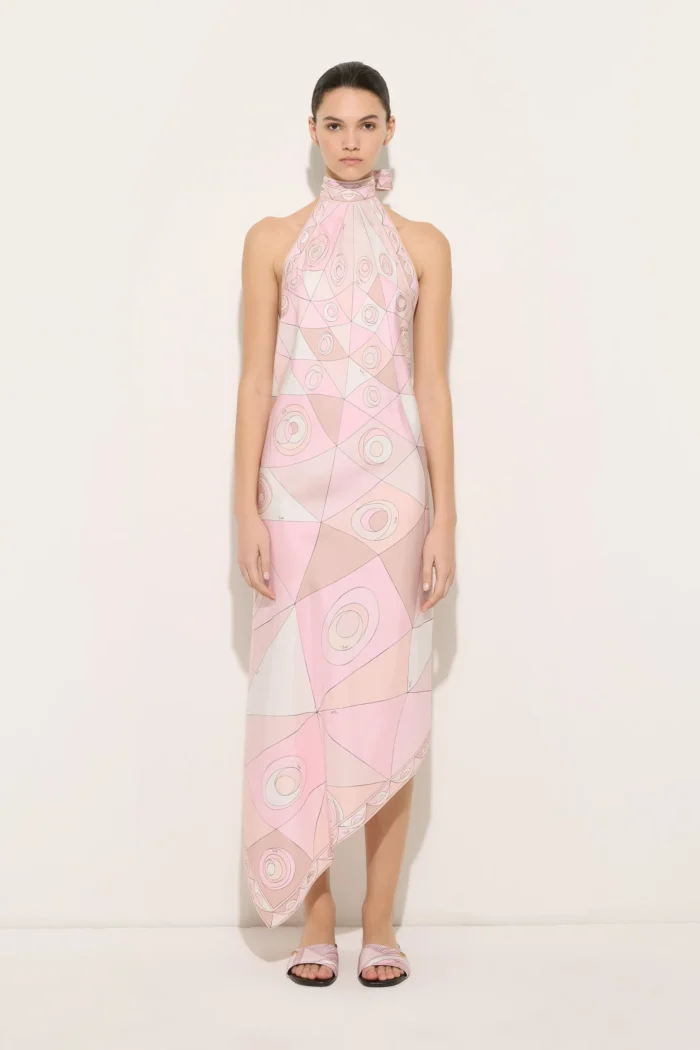 Occhi Print Silk Dress - Image 2