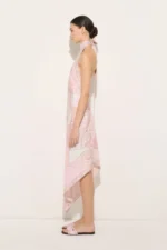 Occhi Print Silk Dress - Image 4