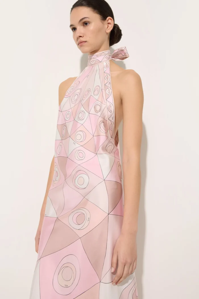 Occhi Print Silk Dress - Image 5