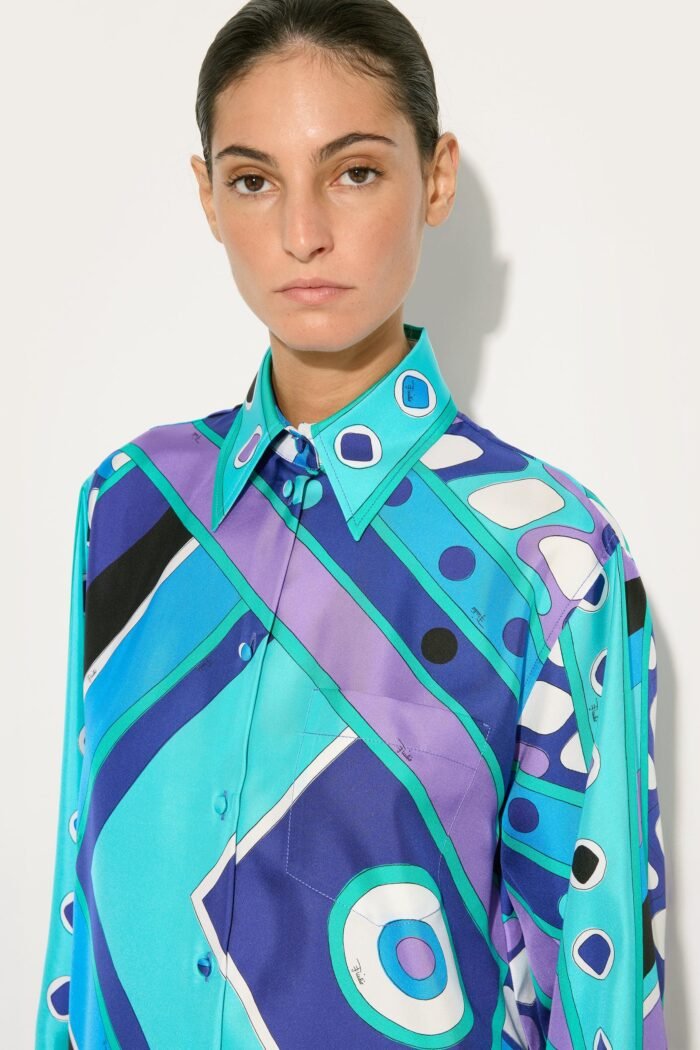 Vivara Print Silk Shirt - Image 5