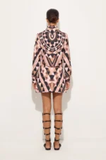 Manuba Print Silk Crop Shirt - Image 4