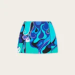 Orchidee Print Silk Skirt