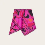 Orchidee Print Silk Scarf Skirt
