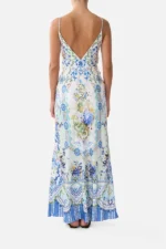 V Neck Full Length Bias Slip Dress My Homespun Heart - Image 5