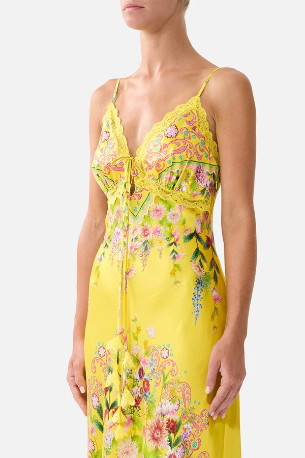 Bias Slip Dress With Lace Edge Detail Lady Limonada - Image 6