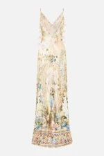 V Neck Full Length Bias Slip Dress Midsummer Masterpiece - Image 2