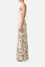 V Neck Full Length Bias Slip Dress Midsummer Masterpiece - Image 5